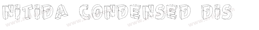 Nitida Condensed Dis字体转换